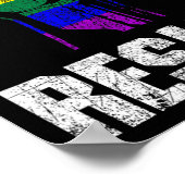 Poster Gay pride Lgbt Résiste (Coin)