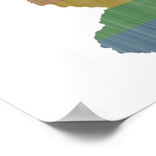 Poster Gay pride Rainbow du New Jersey (Coin)