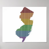Poster Gay pride Rainbow du New Jersey (Devant)