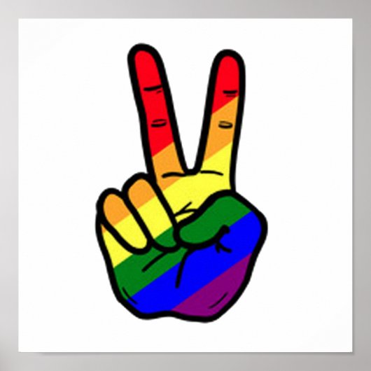 Poster Gay pride Rainbow Flag Peace LGBTQ Mois Festivals (Devant)
