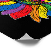 Poster Gay pride Sunflower Mois de sensibilisation LGBT 2 (Coin)