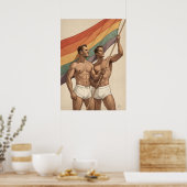 Poster gay pride vintage (Cuisine)