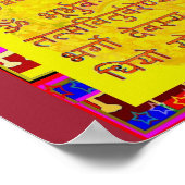 Poster Gayatri Mantra Script Sanskrit Chant Spirituel (Coin)