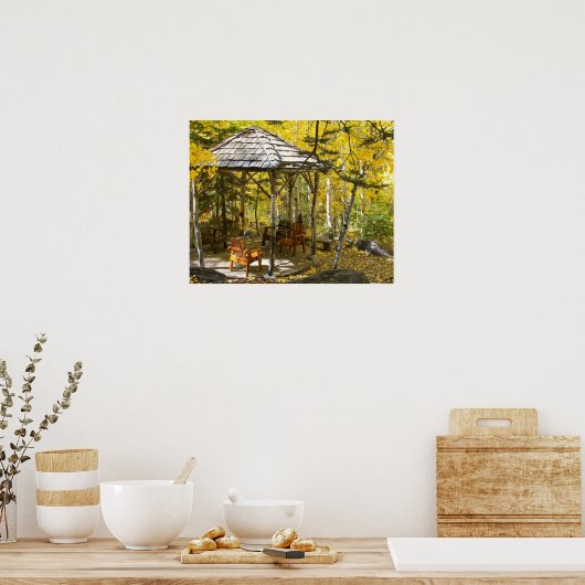 Poster Gazebo "Aspen Hideaway", automne (Cuisine)