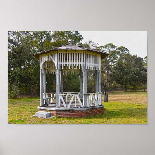 Poster Gazebo dans le cimetière Saint-Joseph, Floride (Devant)