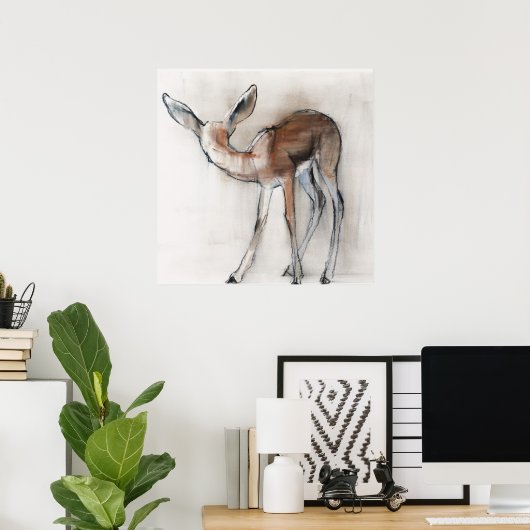 Poster Gazelle Fawn (Bureau à domicile)
