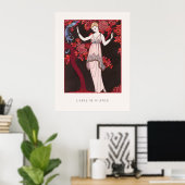 Poster Gazette du Bon Ton Illustration George Barbier (Bureau à domicile)