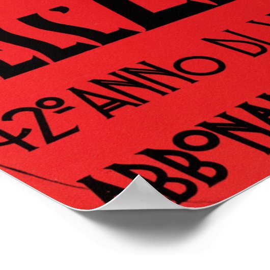 Poster GAZZETTA DELL EMILIA Bologne par Marcelo Dudovich (Coin)