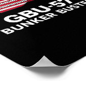 Poster Gbu-57 Bunker Buster American Flag 4th Of July Tan (Coin)