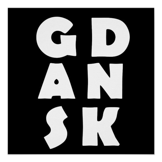 Poster Gdansk Pologne (Devant)