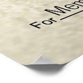 Poster Géant Blank Check pour Sweepstakes, Awards, Charit (Coin)