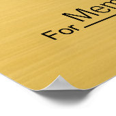 Poster Géant Blank Check pour Sweepstakes, Awards, Charit (Coin)