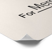 Poster Géant Blank Check pour Sweepstakes, Awards, Charit (Coin)