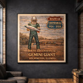 Poster Géant Gémeaux Wilmington Route 66