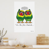 Poster géant "Nous ne sommes pas amusés" (Cuisine)