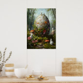 Poster géant Oeuf de Pâques Imaginaire Woods (Cuisine)
