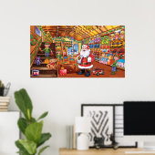 Poster géant supplémentaire, Père Noël Atelier de (Bureau à domicile)