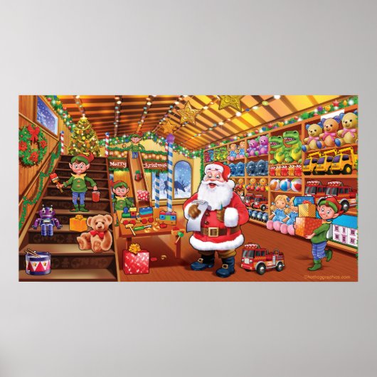 Poster géant supplémentaire, Père Noël Atelier de (Devant)