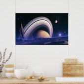 Poster Géants anciens - paysage spatial (Cuisine)