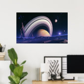 Poster Géants anciens - paysage spatial (Bureau à domicile)