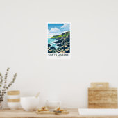 Poster Géant's Causeway Irlande Travel Print (Cuisine)