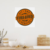 Poster  gebrandmerkt vuurvogeltje (Keuken)