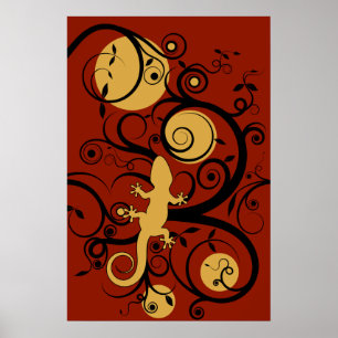 Poster Gecko Flourish