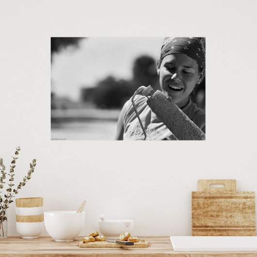 Poster Gecko Peint (Cuisine)