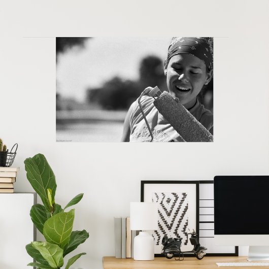 Poster Gecko Peint (Bureau à domicile)