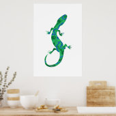 Poster Gecko vert (Cuisine)