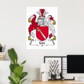 Poster Gee Family Crest (Bureau à domicile)
