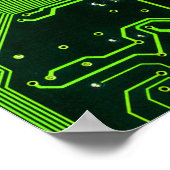 Poster Geek de la carte de circuit électronique Nerd PCB (Coin)