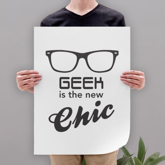 Poster Geek Est La Nouvelle Élégance