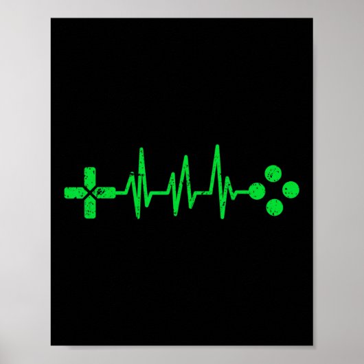 Poster Geek Heartbeat Gaming (Devant)