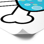 Poster geek scientifique conception de becs et de croisem (Coin)