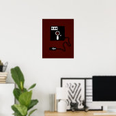 Poster geek USB de disquette 5,25 pouces Nerd (Bureau à domicile)