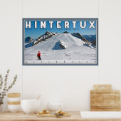 Poster Geforene Wand à Hintertux (Cuisine)