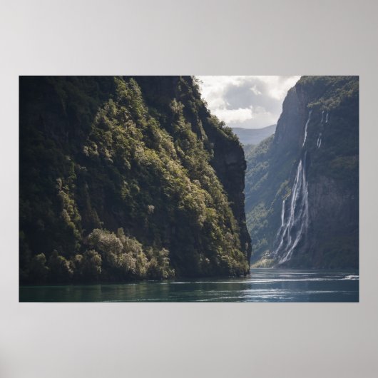 Poster Geiranger Fjord Norvège (Devant)