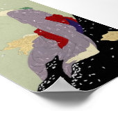 Poster Geisha en hiver (Coin)