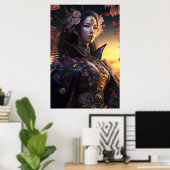 Poster Geisha Goddess V2 (Bureau à domicile)