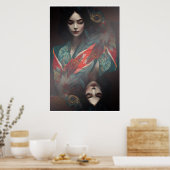 Poster Geisha in Kimono II (Cuisine)