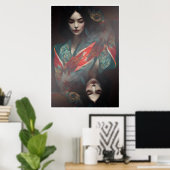 Poster Geisha in Kimono II (Bureau à domicile)