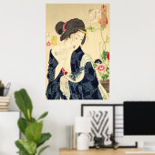 Poster Geisha japonais (Bureau à domicile)