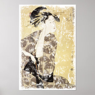 Poster Geisha japonais