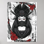 Poster Geisha masqué (Devant)