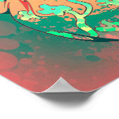 Poster Geisha Psychedelic (Coin)