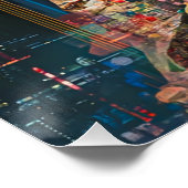 Poster Geisha, Radiant Cyberpunk Android Geisha (Coin)