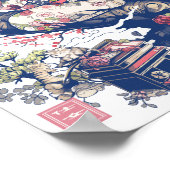 Poster Geisha With Dragon and Cats 37010 (Coin)