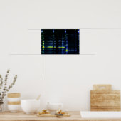 Poster Gel de séquence d'ADN 1 (Cuisine)