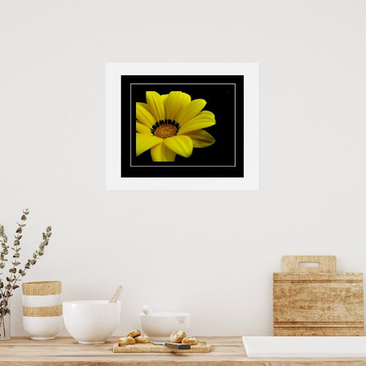 Poster-gele Daisy Poster (Keuken)